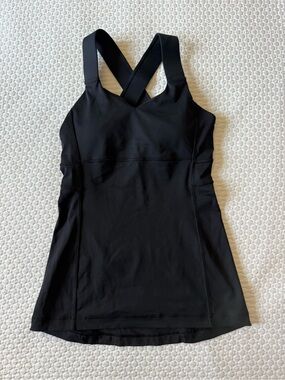 lululemon athletica Black Cross-Back Workout Tank
